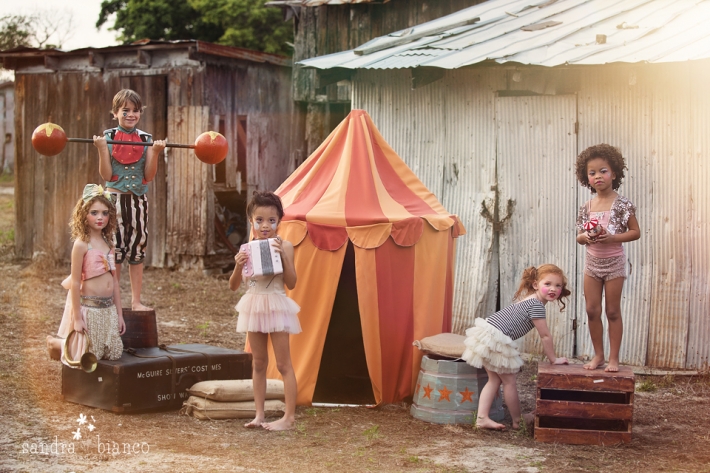 La magia del fantástico circo Vintage de los niños