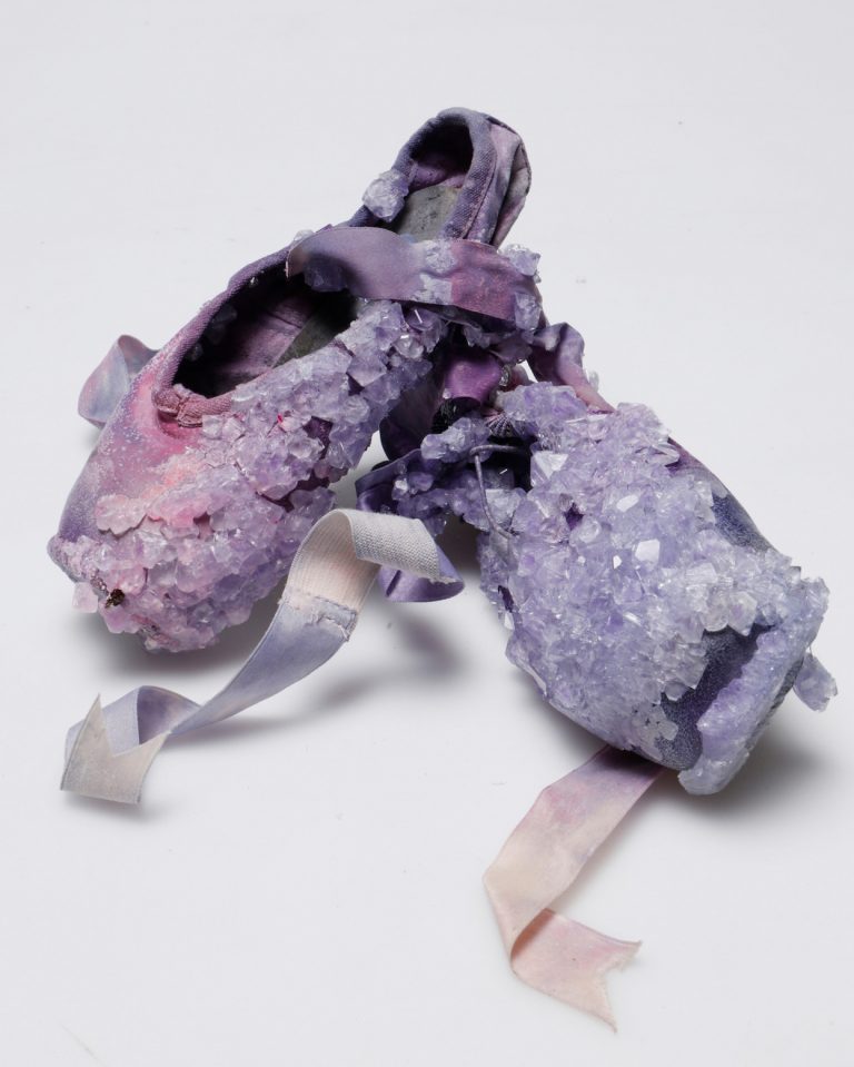 Zapatillas de punta de ballet cristalizadas de Alice Potts