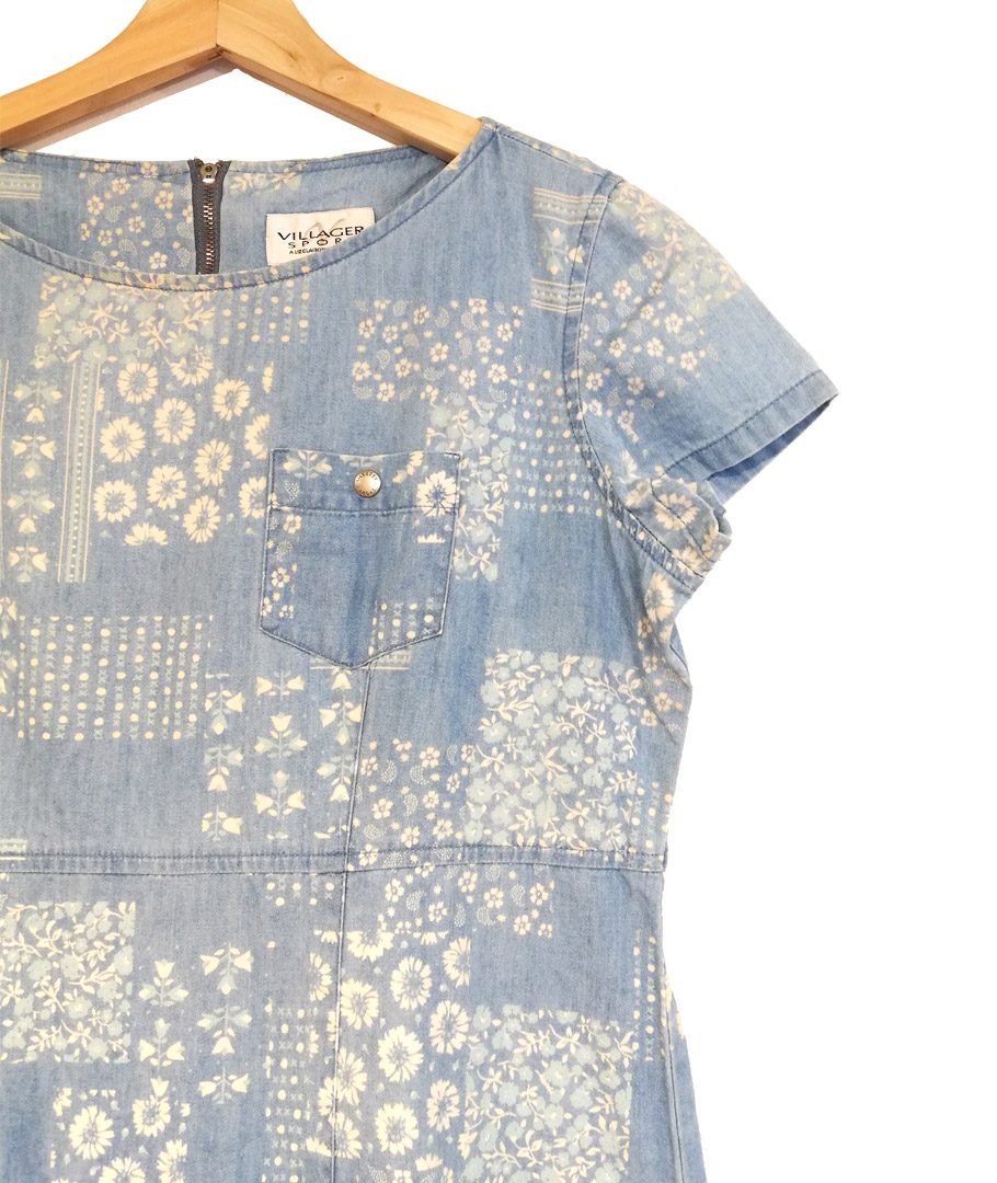 Vestido Blue jeans floreado