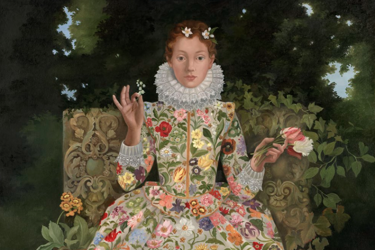Los retratos Isabelinos florales de Lizzie Riches
